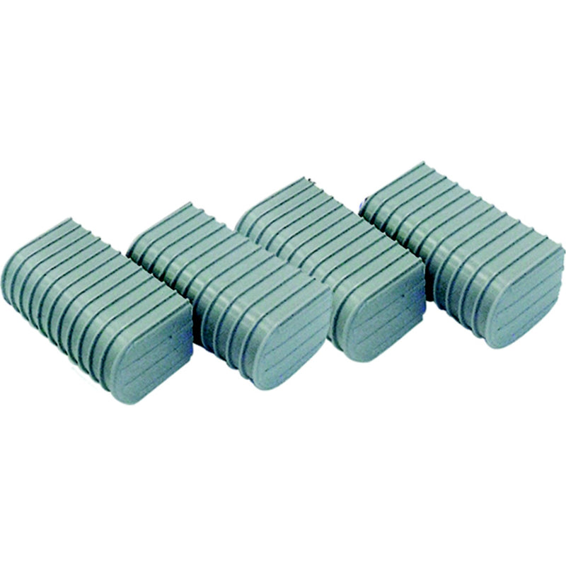 Caliber 23072 Bunk Wrap 2" x 4" End Cap Only, Gray, 24/pk