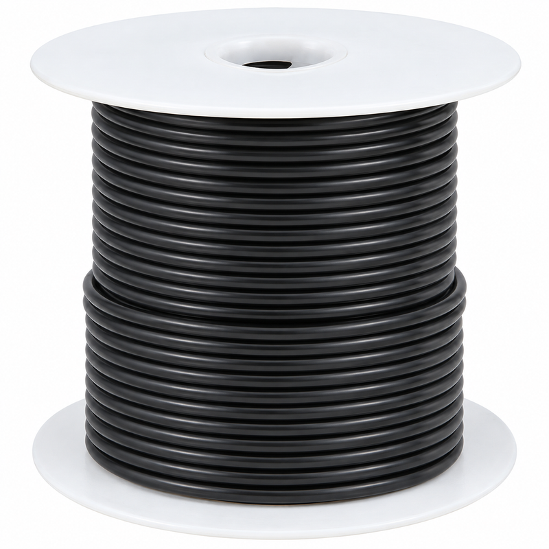 Vertex 14 AWG Black Marine Primary Wire 100 ft – 1426140101