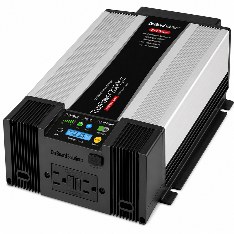 ProMariner 07200 TruePower Plus 2000PS Pure Sine Wave Inverter, 2000W, 12V