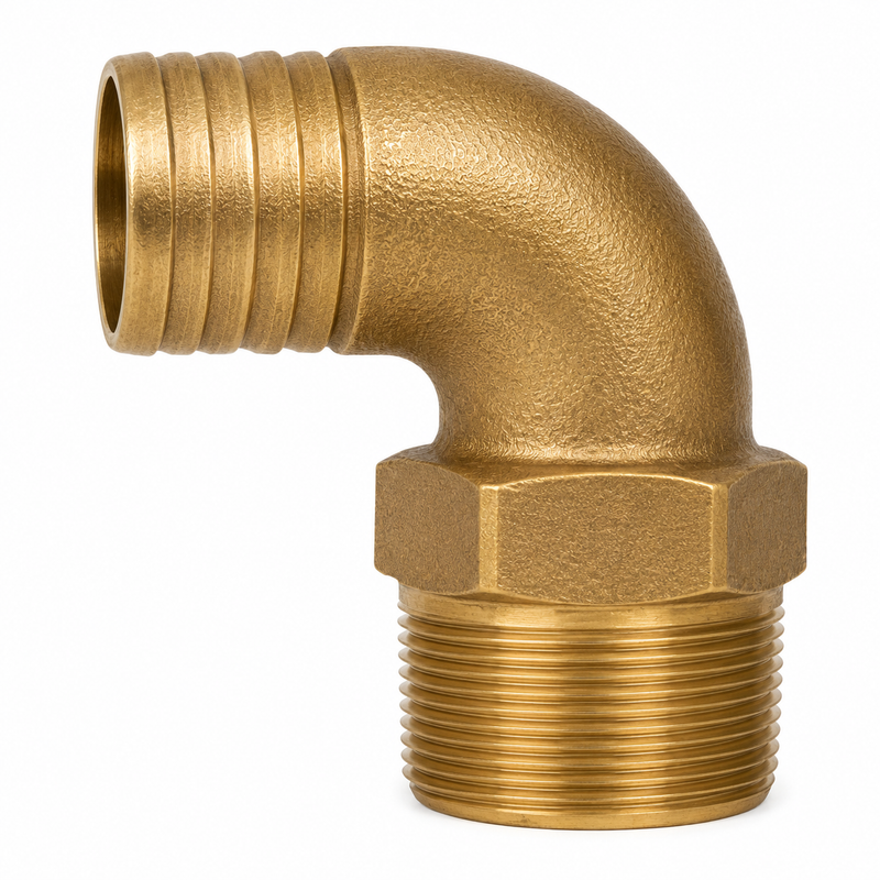 Buck Algonquin Bronze 90° Pipe/Hose Adapter 2-1/2"