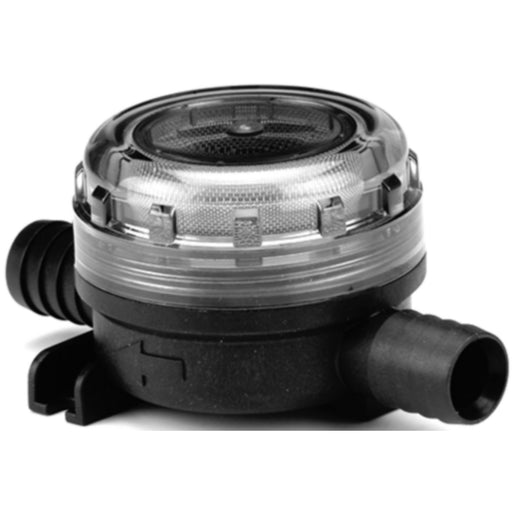 Jabsco 464000002 Pumpguard Fine Mesh In Line Strainer, 1/2" Hose Barb In/Out, Straight