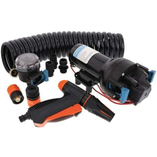Jabsco P601J219N4A Hotshot™ Series Washdown Pump Kit w/Hose, 12V, 6GPM