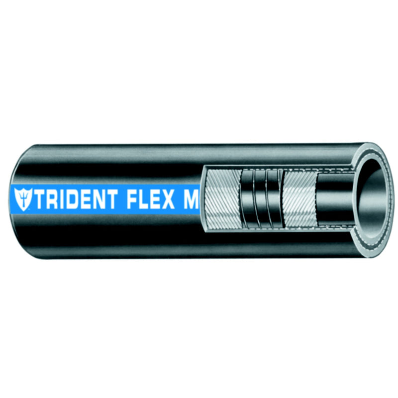 Trident Flex Water Hose w/Wire, 3/4" x 12.5'