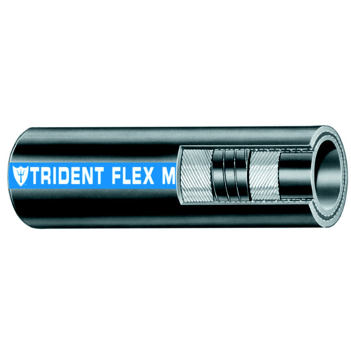 Trident Flex Water Hose w/Wire, 3/4" x 12.5'