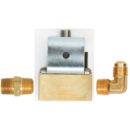 3/8 Brass Solenoid + Fittings, 12V
