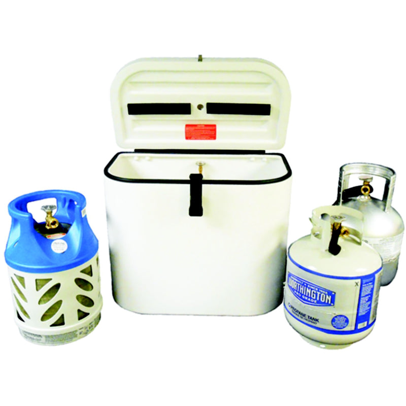 Trident 16021720 Roto Molded LPG Cylinder Locker, Dual 20#