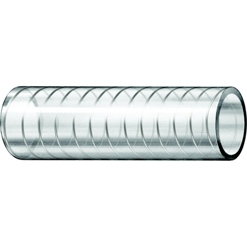 Trident 1631126 Wire Reinforced Clear PVC Hose - (FDA), 1-1/2" x 50'