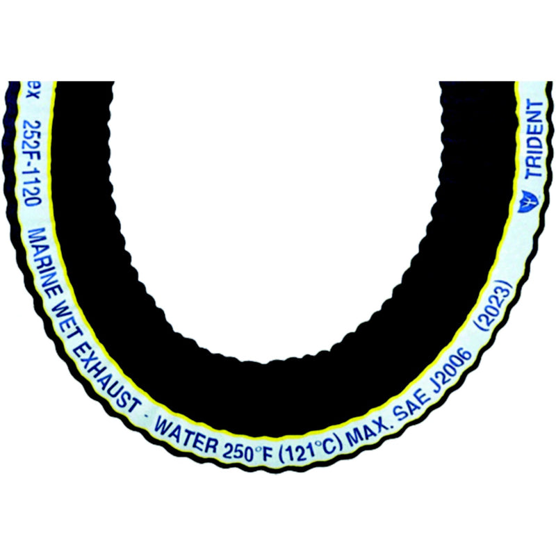 Trident 252F8004 Trident Extra-Flex Corrugated Wet Exhaust, 12.5' Length, 8" I.D.