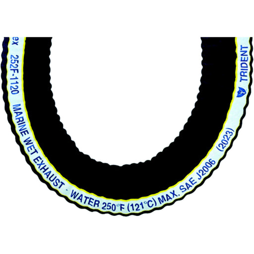 Trident 252F1784 Trident Extra-Flex Corrugated Wet Exhaust, 12.5' Length, 1-7/8" I.D.