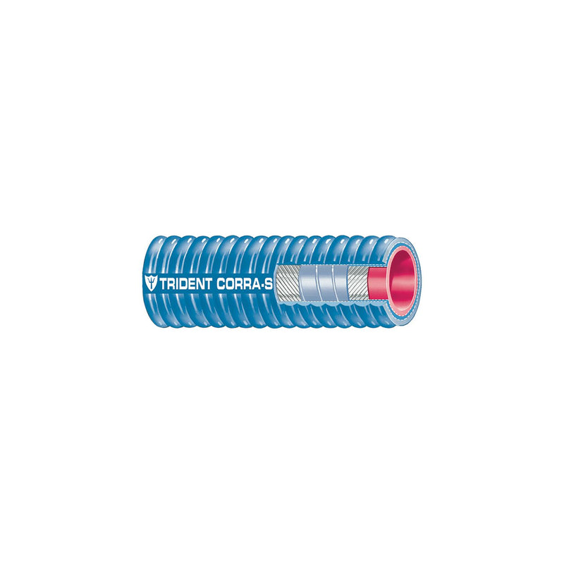 Blue Corrugated Silicone Exhaust Hose, 3" x 3'