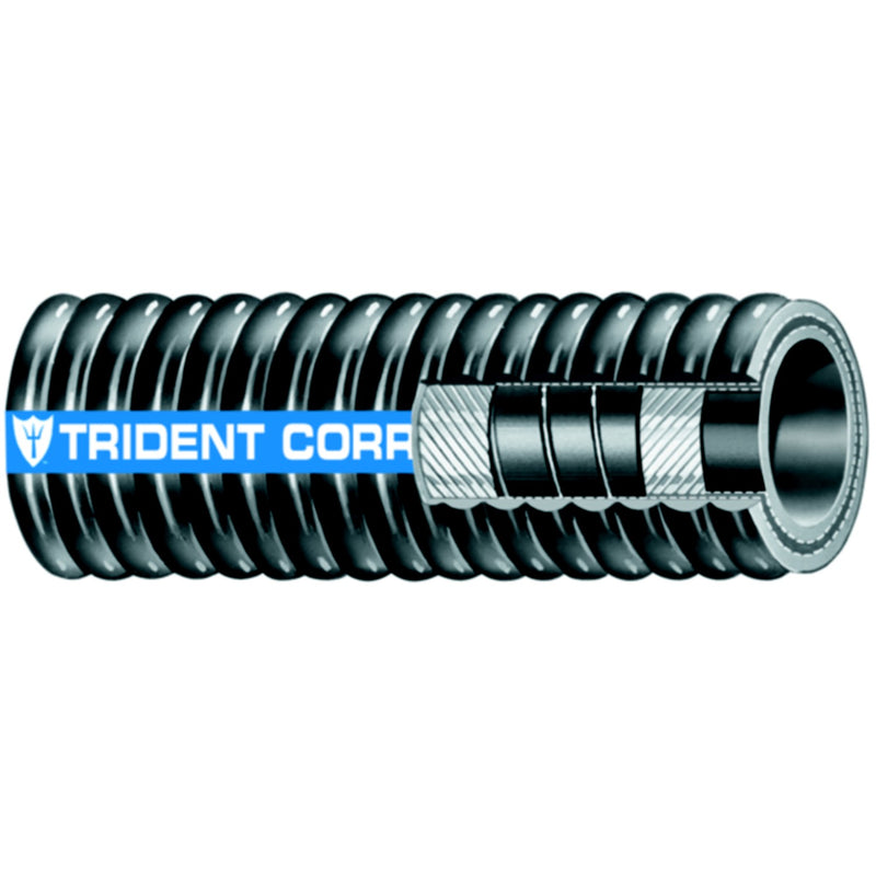 Trident 252178 Flex Corrugated Hardwall Exhaust Hose, 1-7/8"