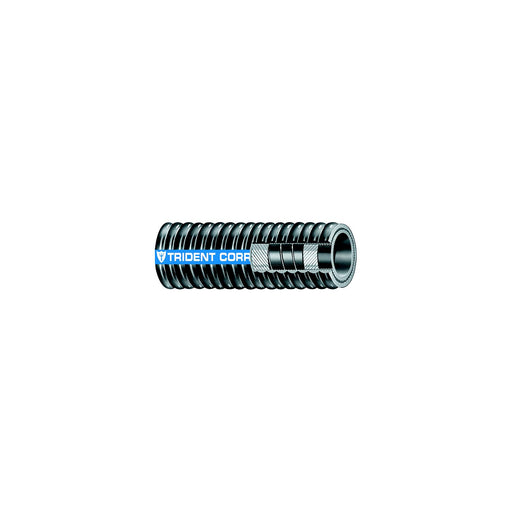 Trident 2522004FT Flex Corrugated Hardwall Exhaust Hose, 2"