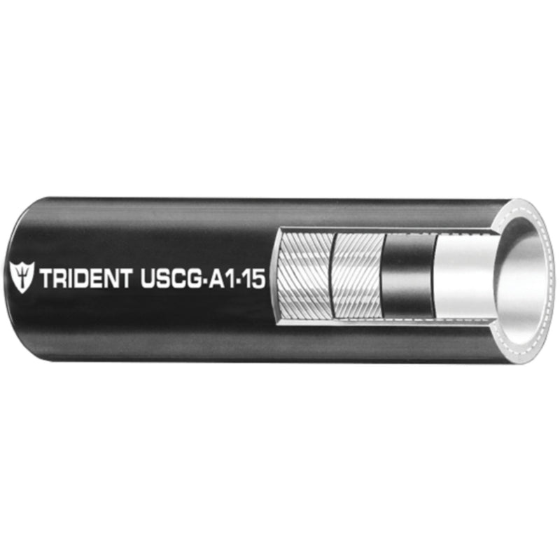 Trident 3650126 Type A1 Barrier Lined Fuel Hose, 1/2" x 50'