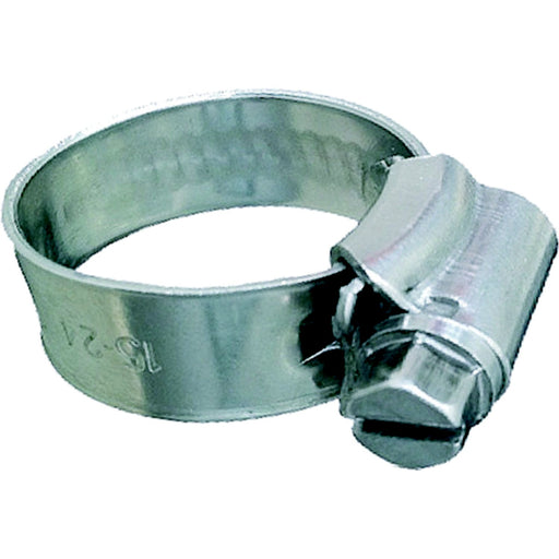 Trident 7051140 705 Series 3/8" Band Compact "HD Non-Perf" Hose Clamps, Size #20