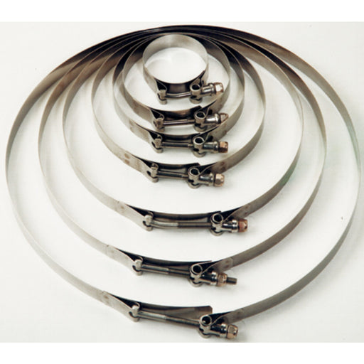 Trident 7201120 SS T-Bolt Hose Clamps, 1-3/8" to 1-1/2"