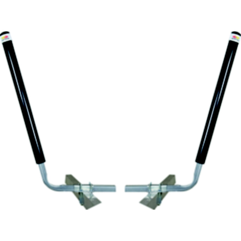 C.E. Smith 27647 PVC Post Guide-Ons, 40", 75 Degree Bend, Black
