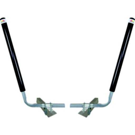 C.E. Smith 27647 PVC Post Guide-Ons, 40", 75 Degree Bend, Black