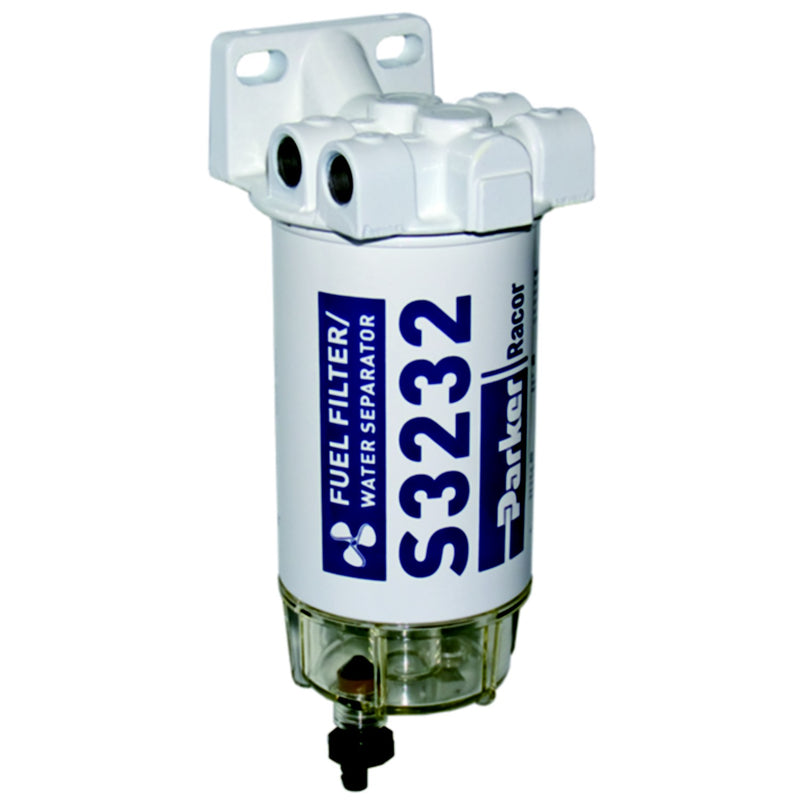 Racor 10 Micron Gas Spin-On Fuel/Water Seperator With Clear Bowl for Outboards