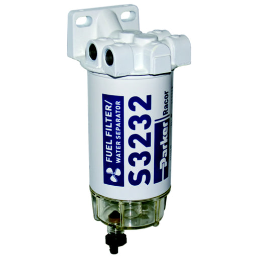 Racor 10 Micron Gas Spin-On Fuel/Water Seperator With Clear Bowl for Outboards