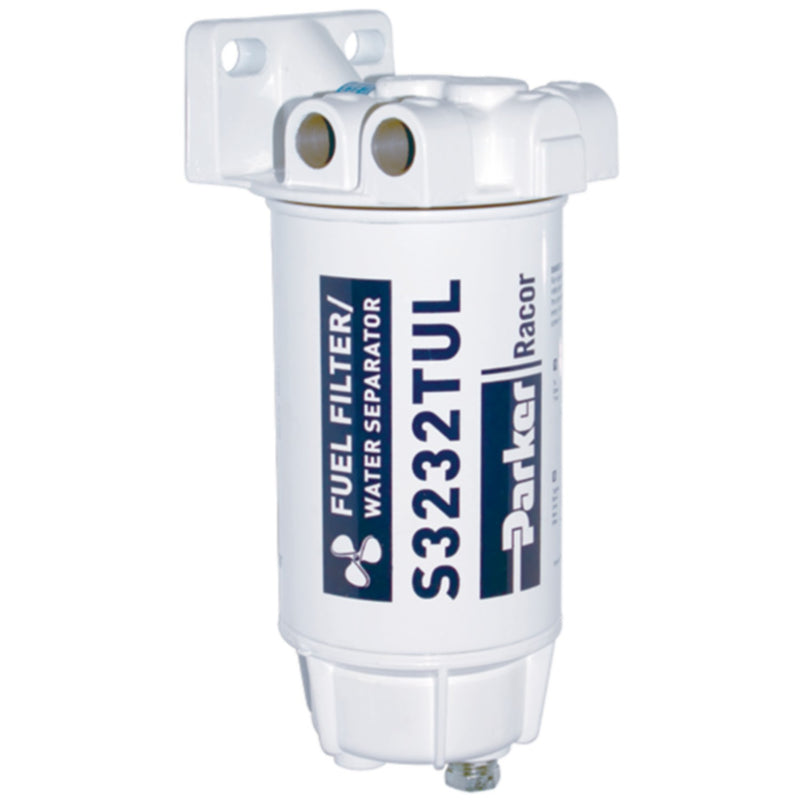 Racor 10 Micron Gas Spin-On Fuel/Water Seperator With Metal Bowl for Inboard/Outboard