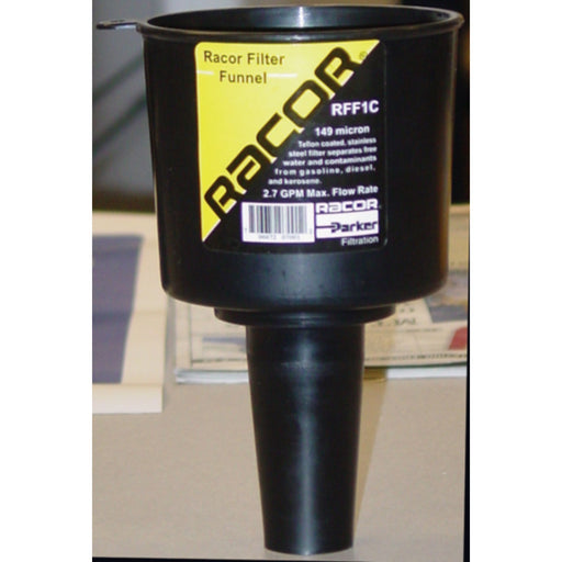 Racor RFF1C Fuel Filter Funnel - Water Separating, 2.7 GPM, 127 Micron