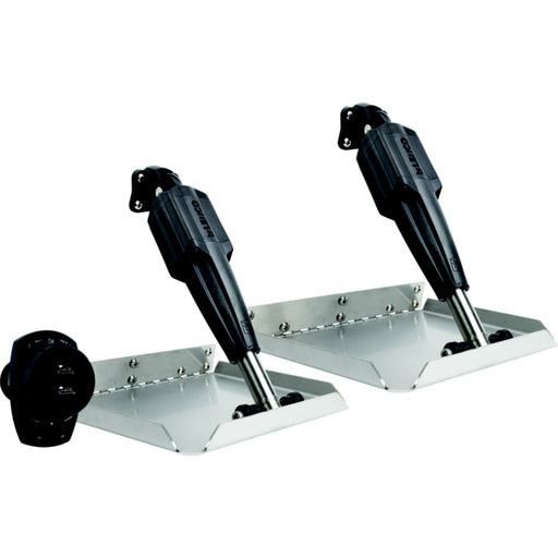 Lenco 15185106 Pro Control Assist 12V Trim Tab System, 12" x 12" Edge Mount Trim Tab Kit, Complete