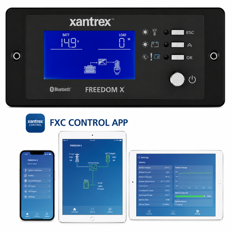 Xantrex 808081702 Freedom X Bluetooth Remote Panel