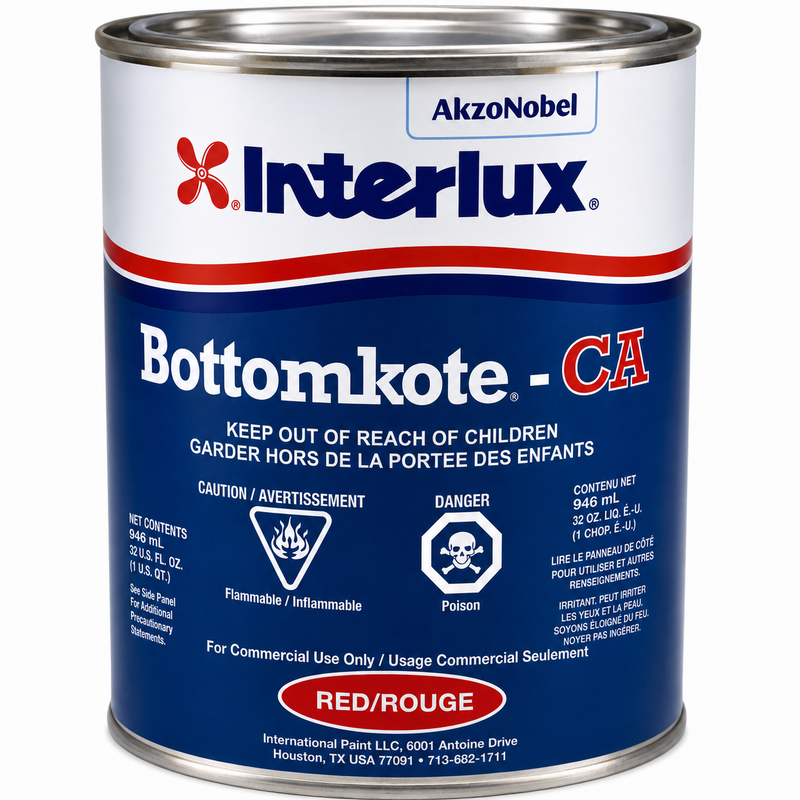 Interlux YBM012QTCA Bottomkote - CA, Qt, Red