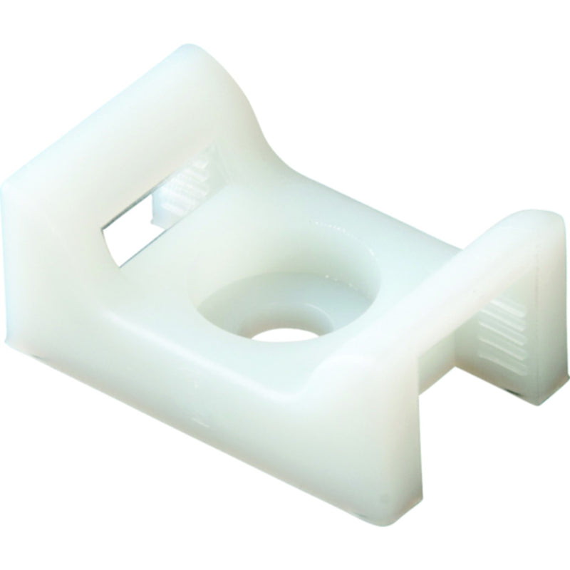 Ancor Cable Tie Screw Mounts, Natural, 100/pk