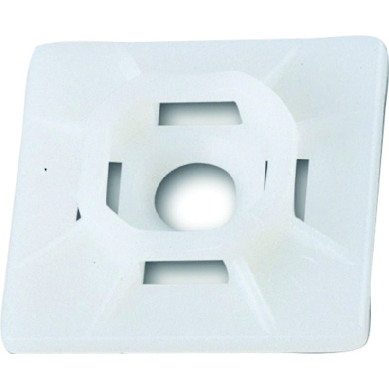 Ancor Cable Tie Adhesive Mounts, Natural, 25/pk