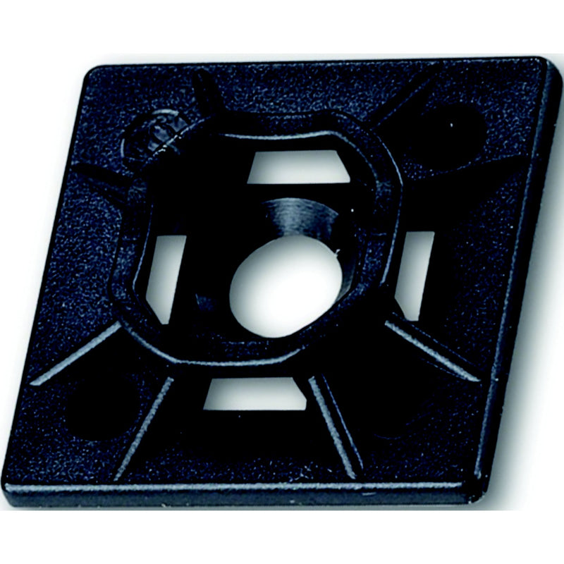 Ancor Cable Tie Adhesive Mounts, Black, 25/pk