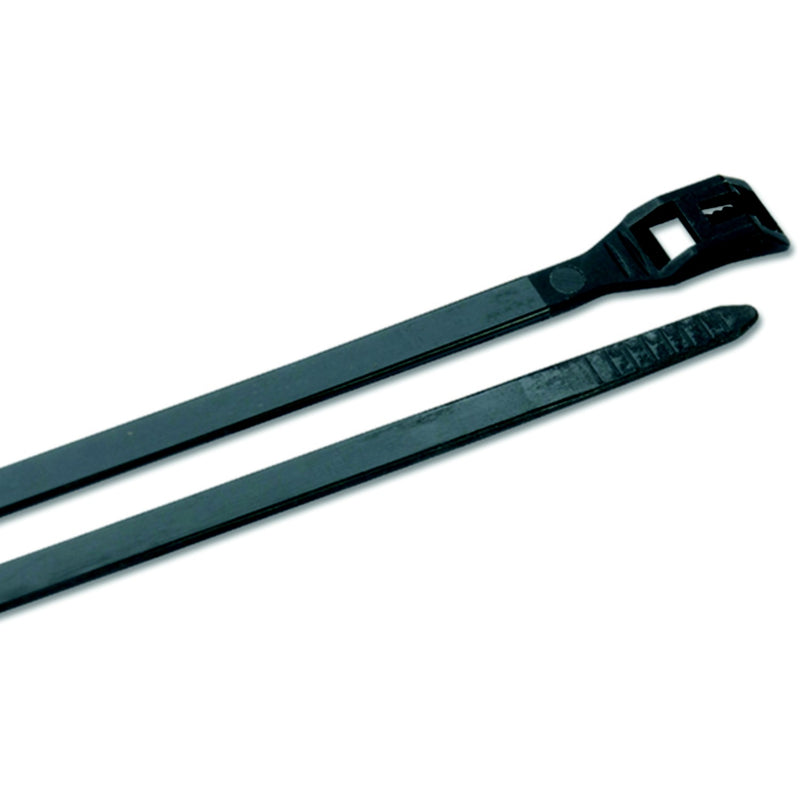 Ancor Low Profile Cable Ties, 11" Black, 100/pk