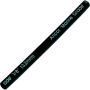 Ancor 1/8-inch black ALT tubing sample — labeled diameter example; selected option controls length and pack quantity