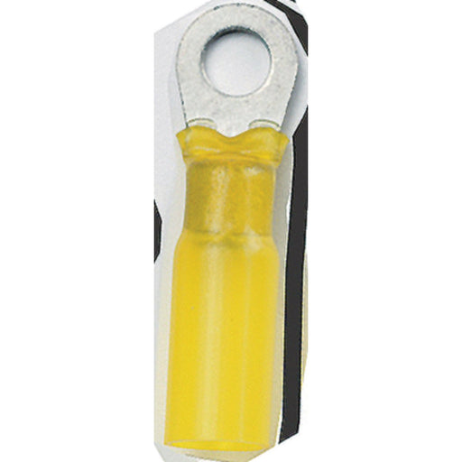 Ancor 312399 Marine Grade™ Heat Shrink Ring Terminals, #10 Fastener, 12-10 Wire, Yellow, 100/Pk