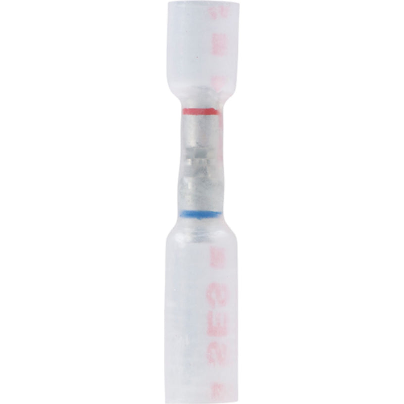 Ancor 320125 Heat Shrink Step-Down/Multi Wire Butt Connectors, Clear w/Red Dashes, 25/Pk