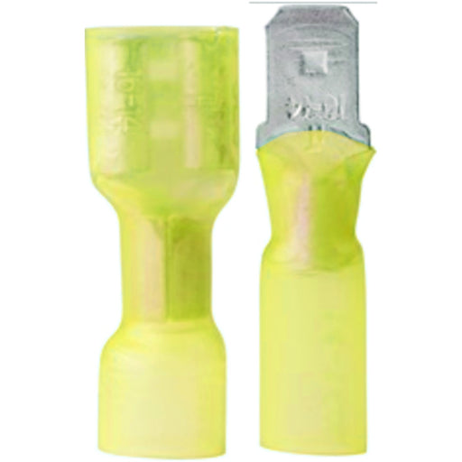 Ancor 320825 Marine Grade® Heat Shrink Disconnects, 12-10 Female, Yellow, 25/pk