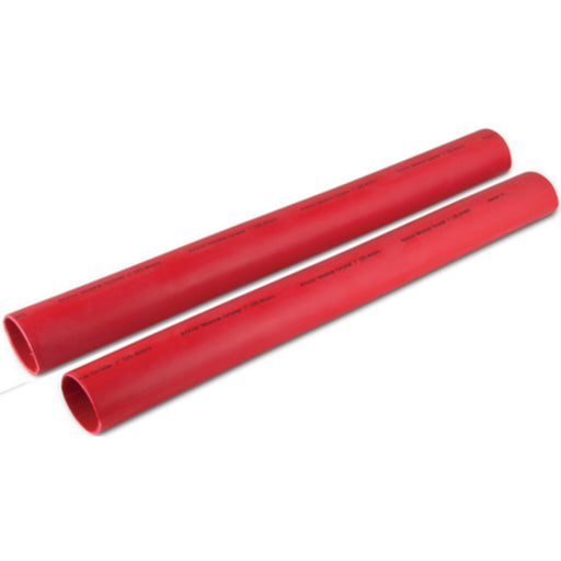 Ancor 327624 Marine Grade Heat Shrink Heavy Wall Battery Cable Tube For 2-4/0, 1" x 12" (2/Pack), Red