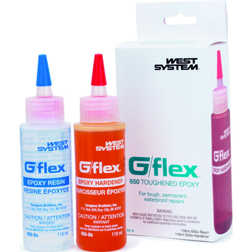 West System G/Flex Epoxy Bottles, 8 oz. (2ea 4 oz. bottles)