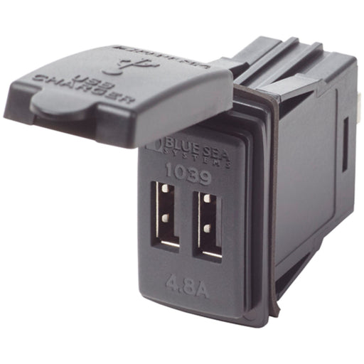 Blue Sea Systems 1039 Dual USB Charger Switch Mount 12/24V DC