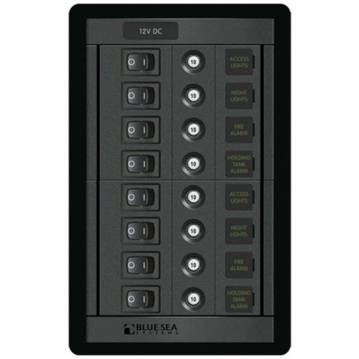 Blue Sea Systems 1457 8 Position Switch CLB Vertical Panel