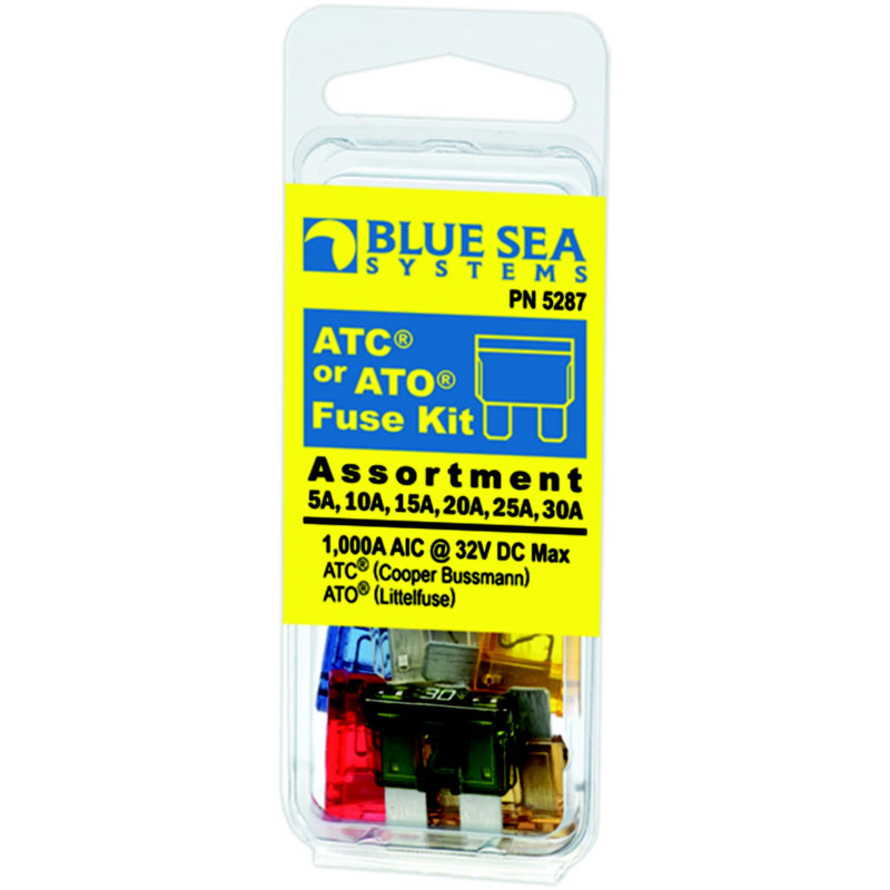 Blue Sea 5287 Fuse ATO/ATC Assortment, 1ea 5/10/15/20/25/30 Amp