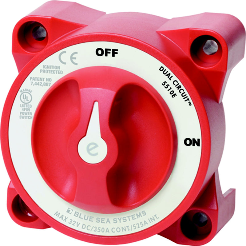 Blue Sea Systems 5510E e-Series Dual Circuit Battery Switch