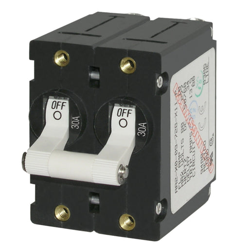 Blue Sea Systems A-Series DC Double Pole Toggle Circuit Breaker
