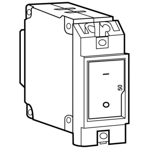 Blue Sea A-Series Flat Rocker Circuit Breaker, Single Pole Flat, 15 amps