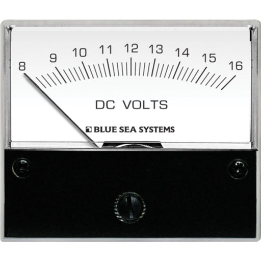 Blue Sea Systems 8003 DC Analog Voltmeter - 8-16V DC