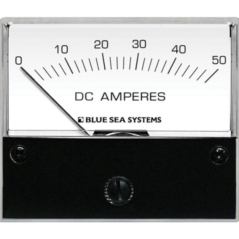 Blue Sea Systems 8022 DC Analog Ammeter - 0-50A With Shunt