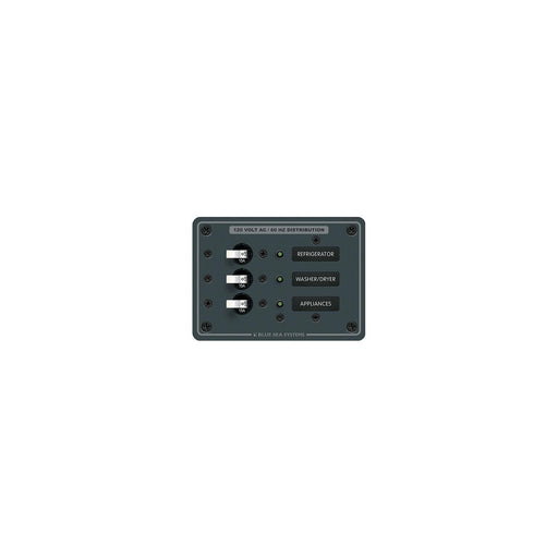 Blue Sea Systems 8058 120V AC 3 Position Circuit Breaker Panel