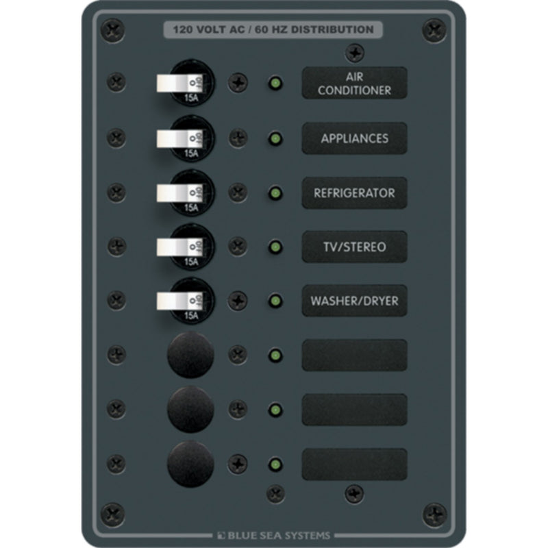 Blue Sea Systems 8059 AC 8 Position Circuit Breaker Panel