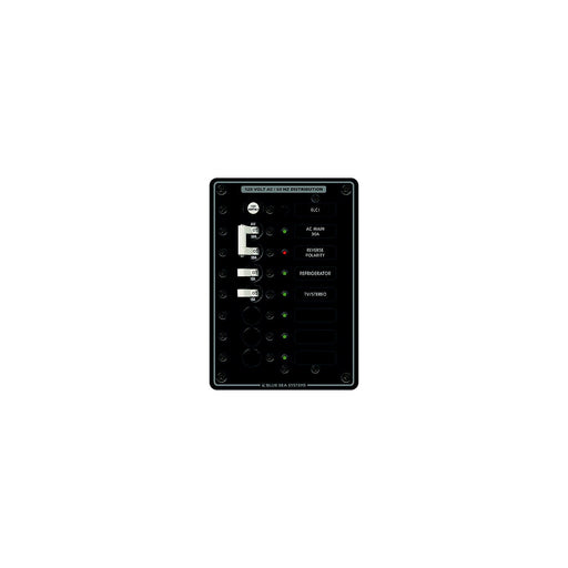 Blue Sea Systems AC Residual Current Circuit Breaker Panel, Main + 5