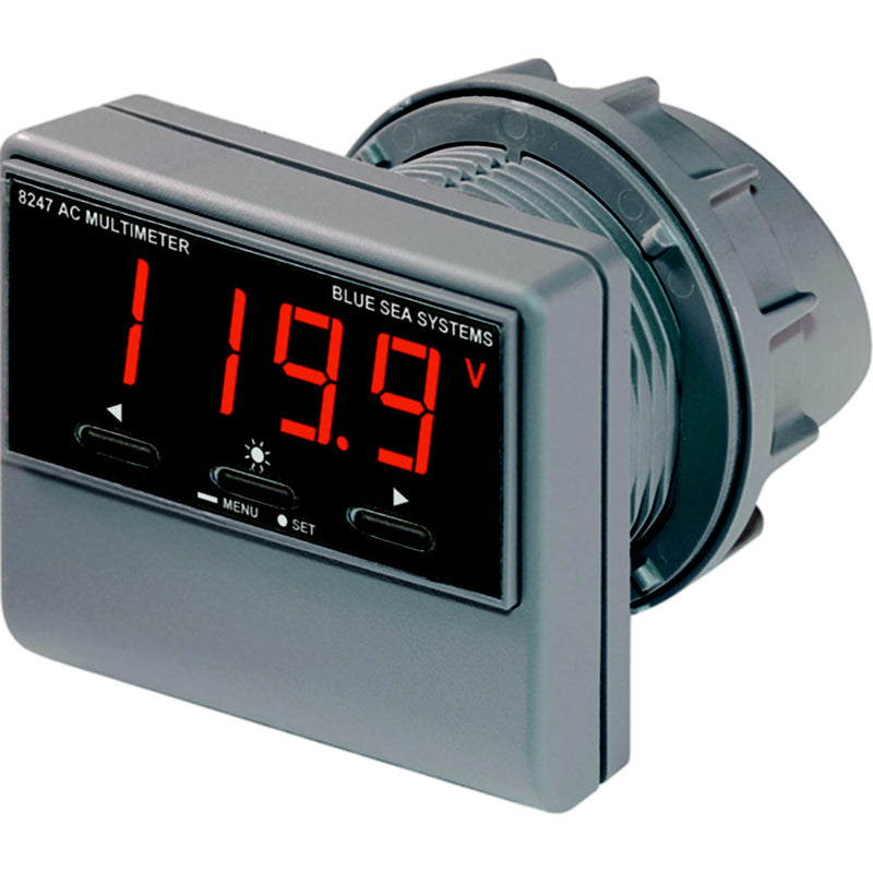 Blue Sea Systems 8247 AC Digital Multi-Function Meter With Alarm 80-249V AC